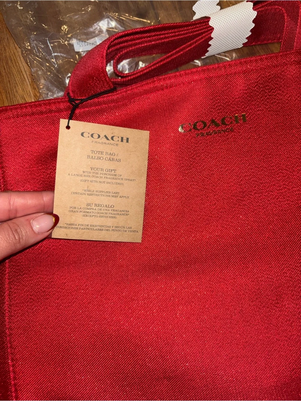 Coach bright red